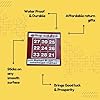 Kubera Yantra Sticker for Pooja, Number enthiram | 10 x 10 inch | Maroon | Set of 1