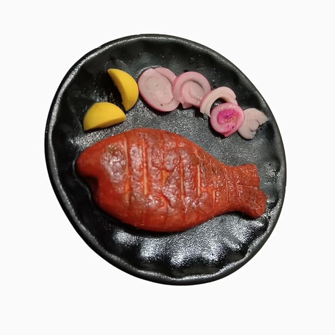 3D Fridge Magnet Fish Fry Kerala Food Miniature