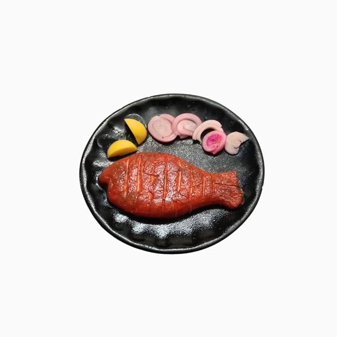 3D Fridge Magnet Fish Fry Kerala Food Miniature