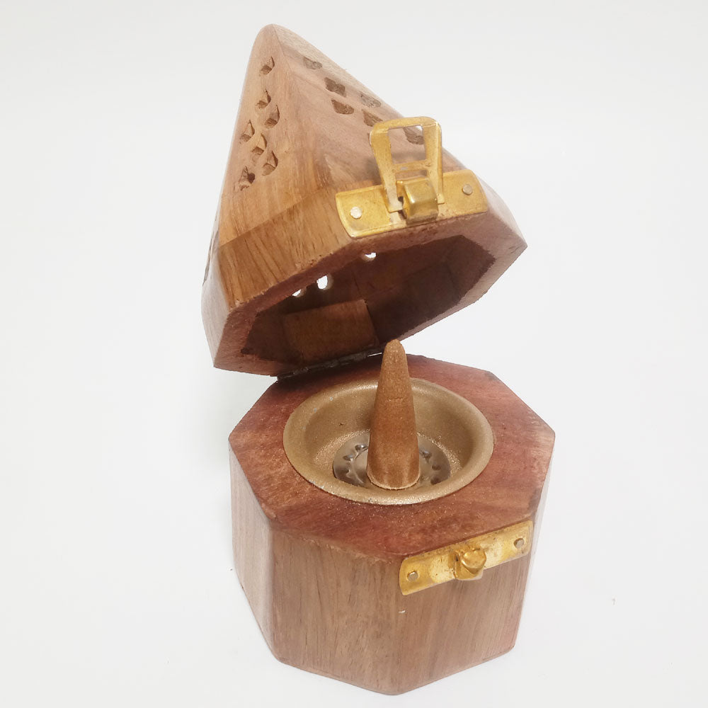 Octagon Handmade High-Quality Sheesham Wooden Dhoop