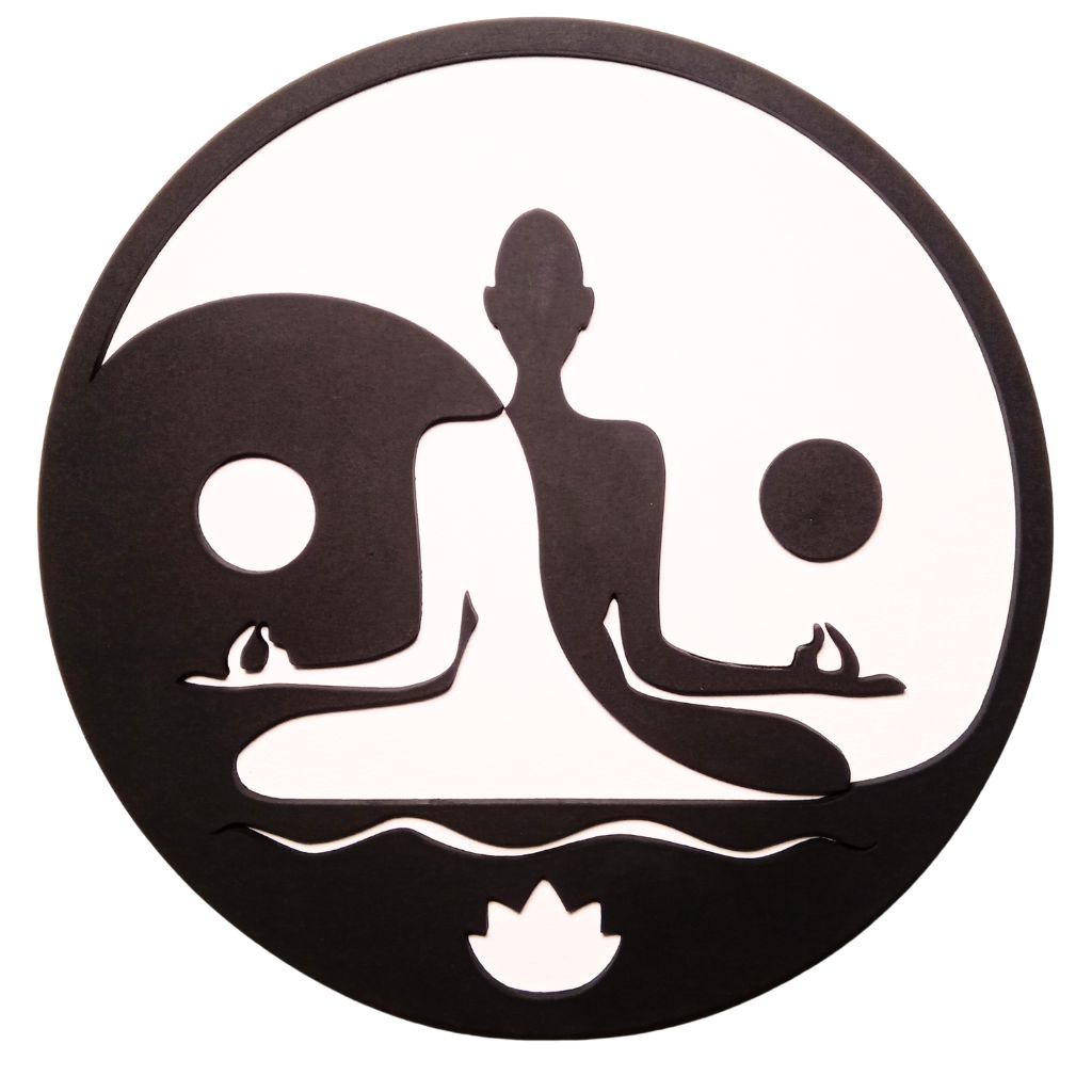 Buddha Wall Decor Black & White Yin-Yang Zen Meditation Circle Minimalist Wall Art for Home Office Hotels Yoga and for any interior decoration