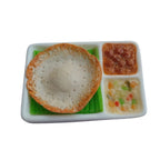 Food Fridge Magnet 3D Miniature Appam Breakfast Set 100% Handmade in India Best Souvenir Gift from India