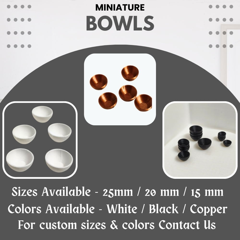 Miniature Food Bowls – Pack of 5