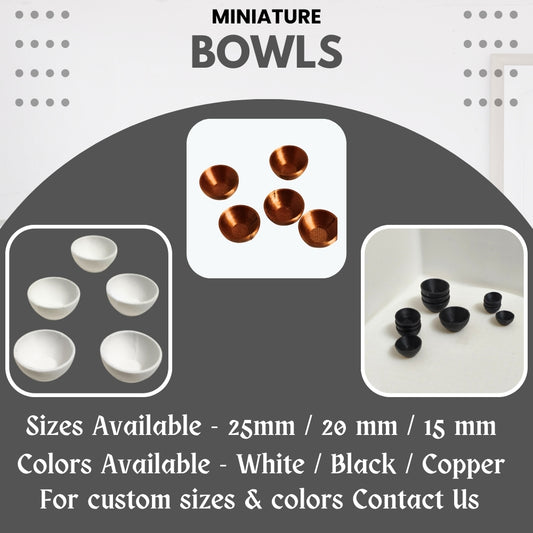 Miniature Food Bowls – Pack of 5