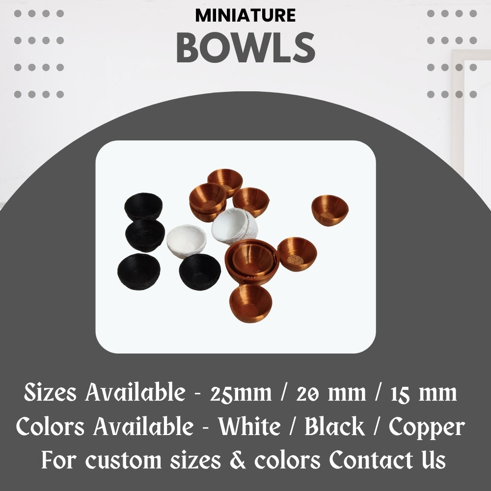 Miniature Food Bowls – Pack of 5
