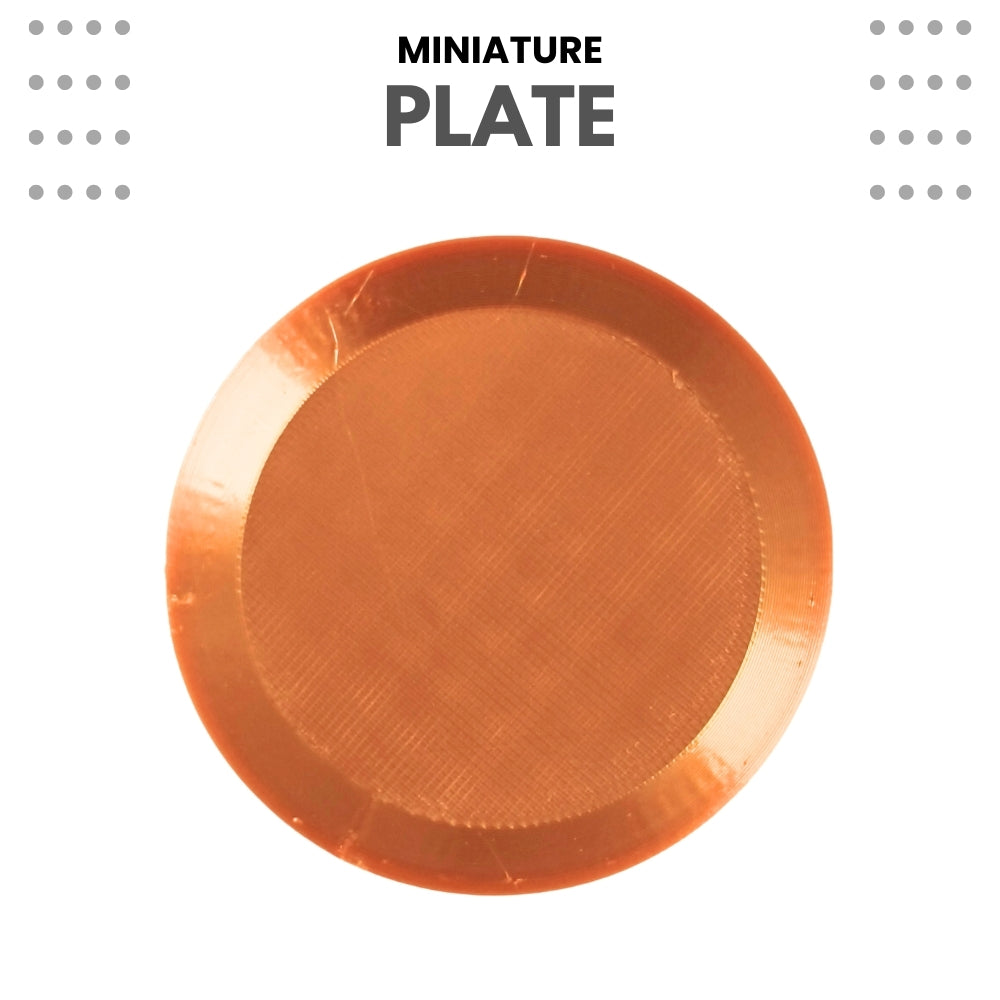 Miniature Food Plate - Round – Pack of 5