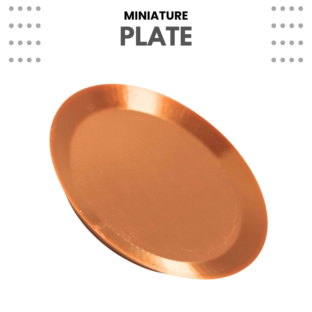 Miniature Food Plate - Round – Pack of 5