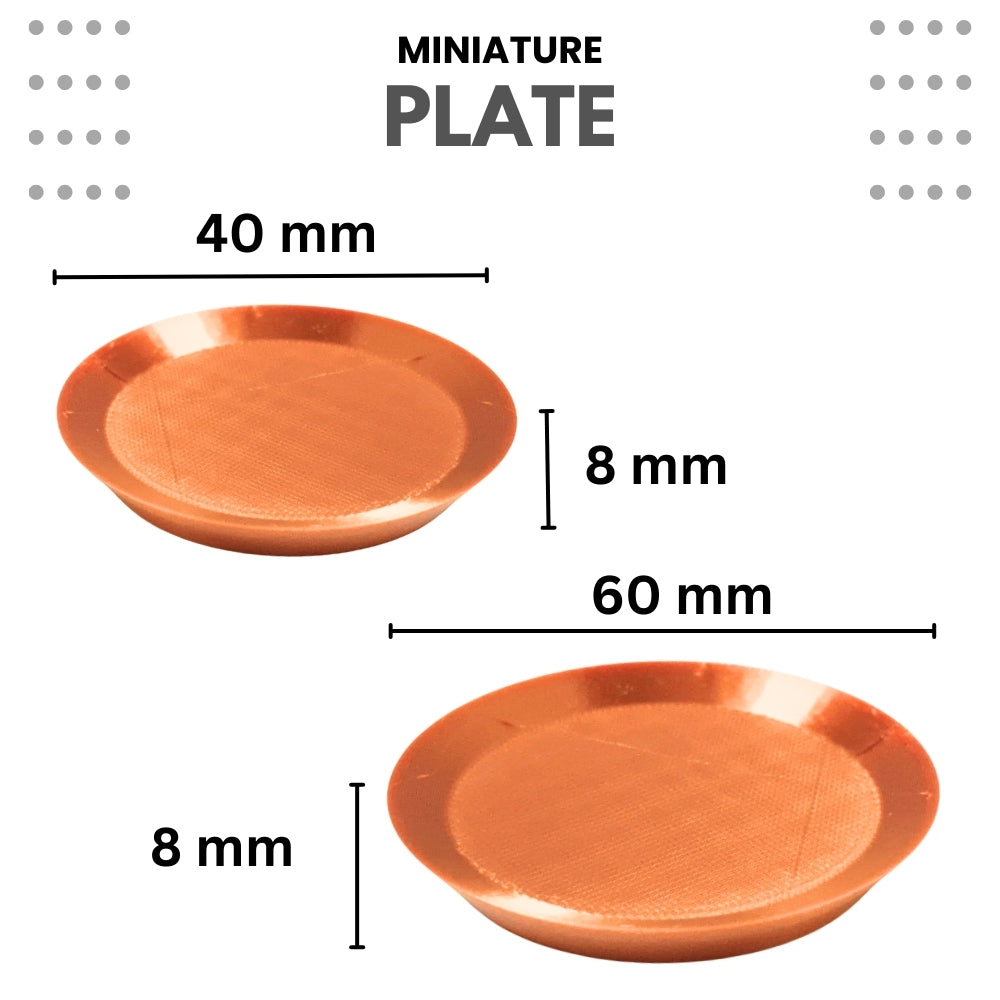 Miniature Food Plate - Round – Pack of 5