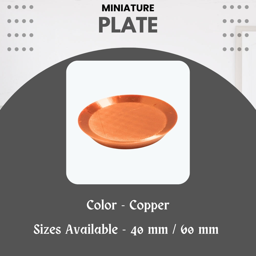 Miniature Food Plate - Round – Pack of 5