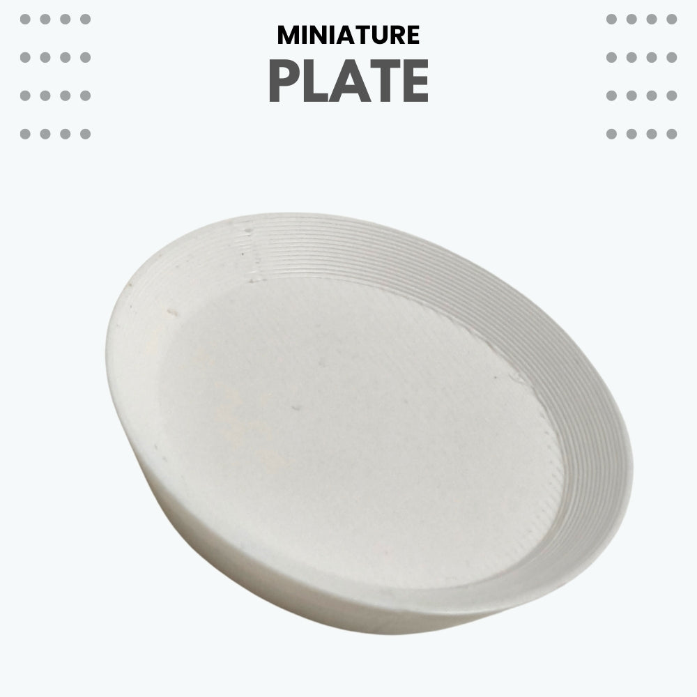 Miniature Food Plate - Round – Pack of 5