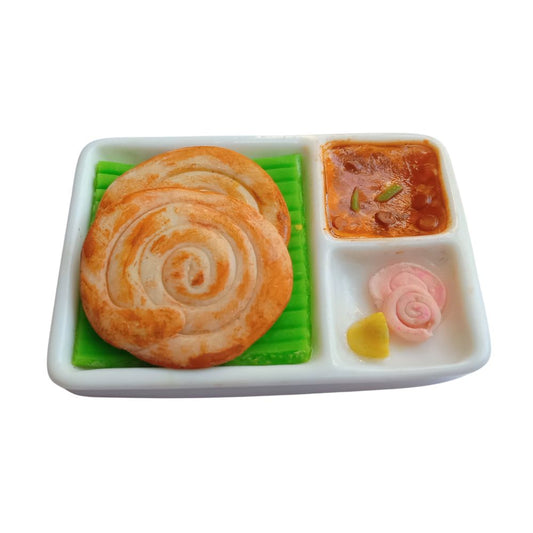 Parotta Fridge Magnet with Curry Best Souvenir Gift from India 100% Handmade Unique gifts/return gifts for any occasion