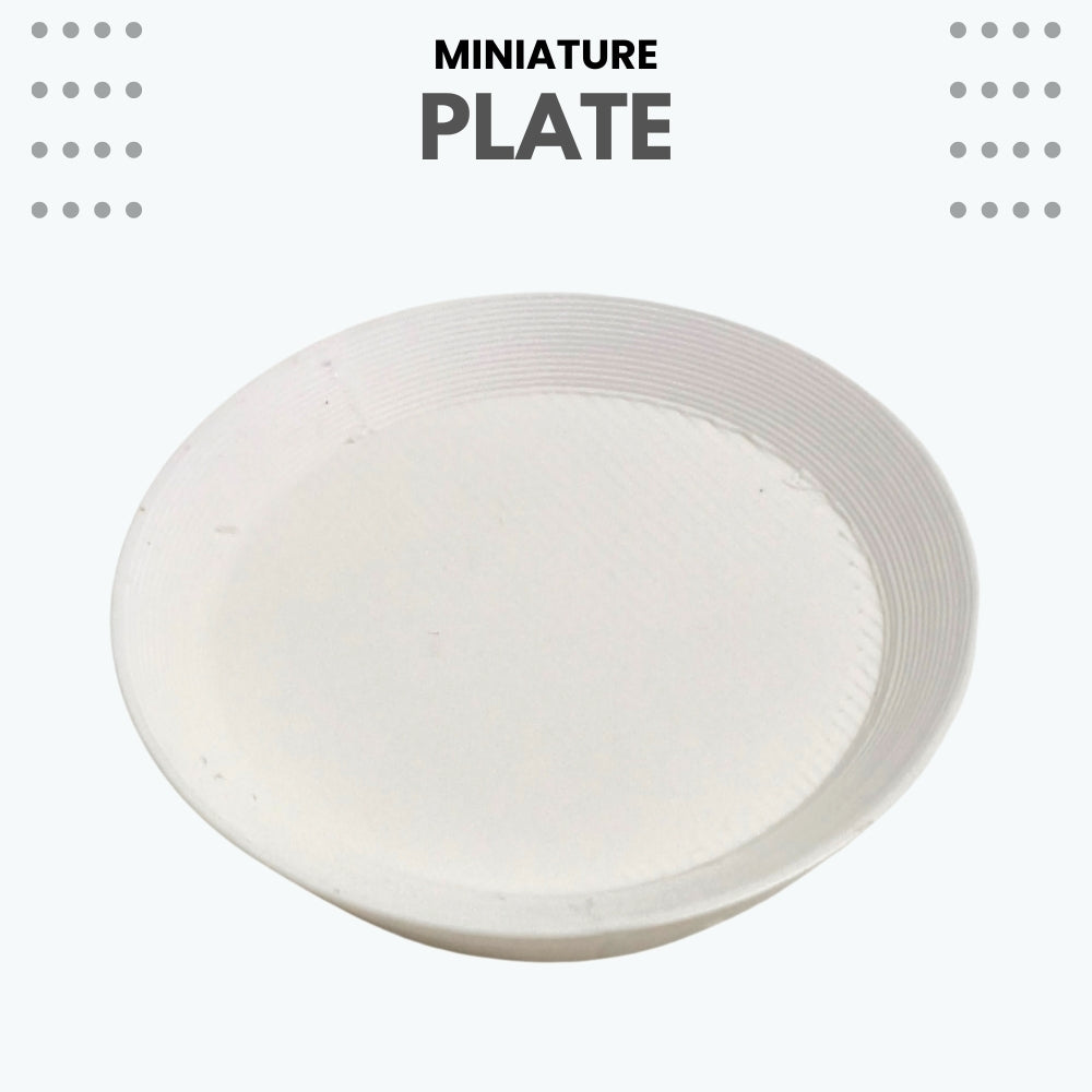 Miniature Food Plate - Round – Pack of 5