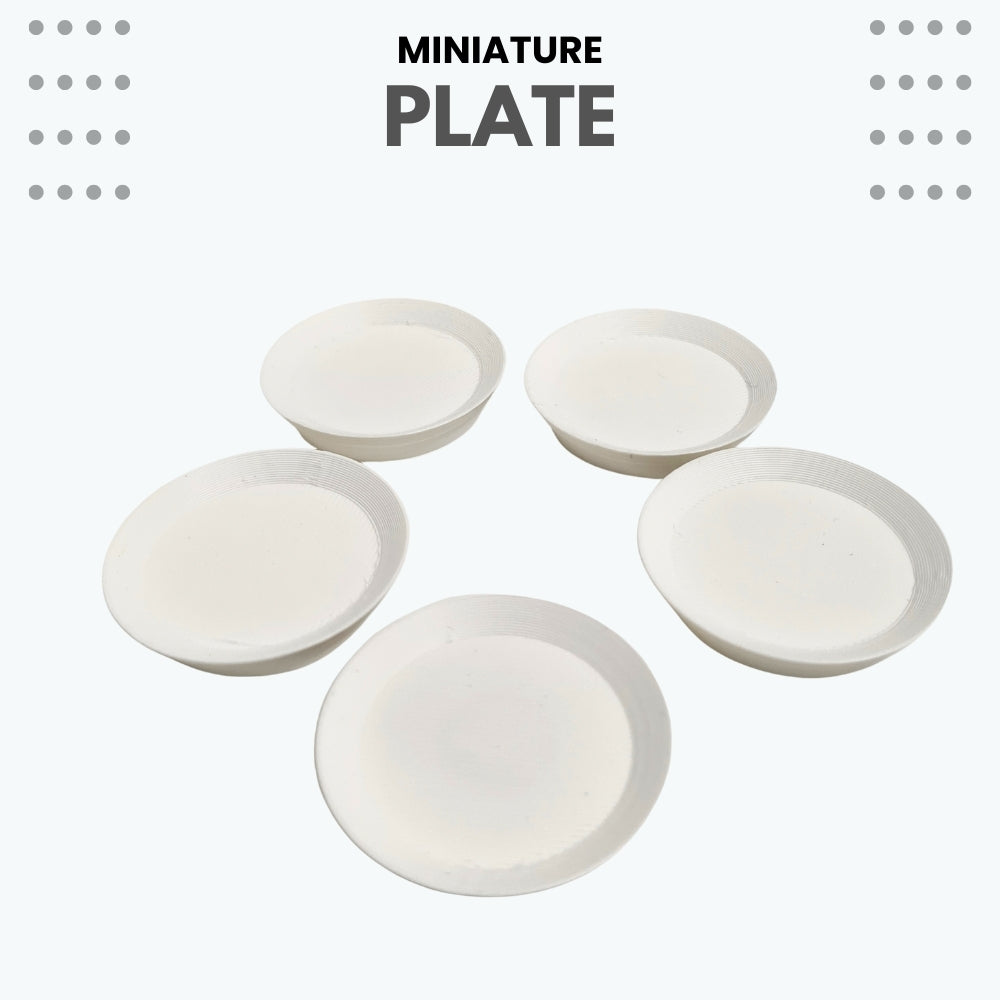 Miniature Food Plate - Round – Pack of 5