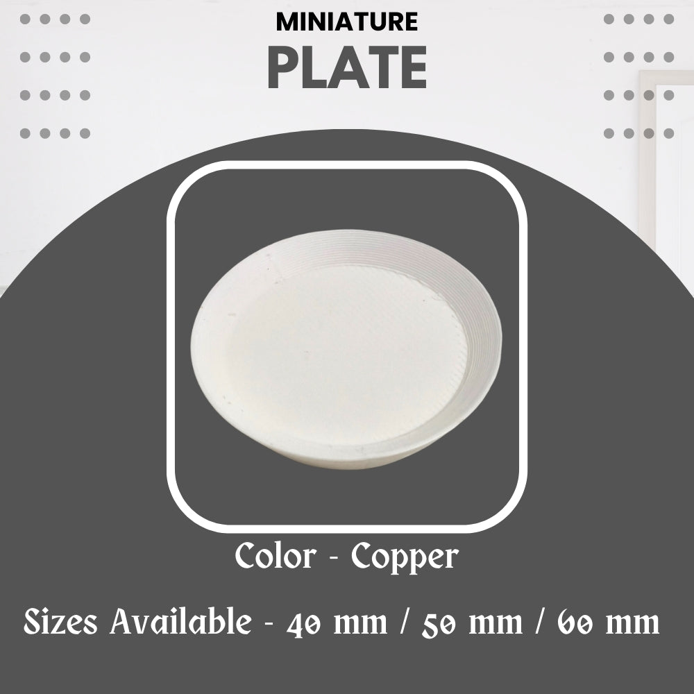 Miniature Food Plate - Round – Pack of 5