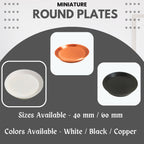 Miniature Food Plate - Round – Pack of 5