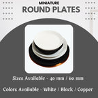Miniature Food Plate - Round – Pack of 5