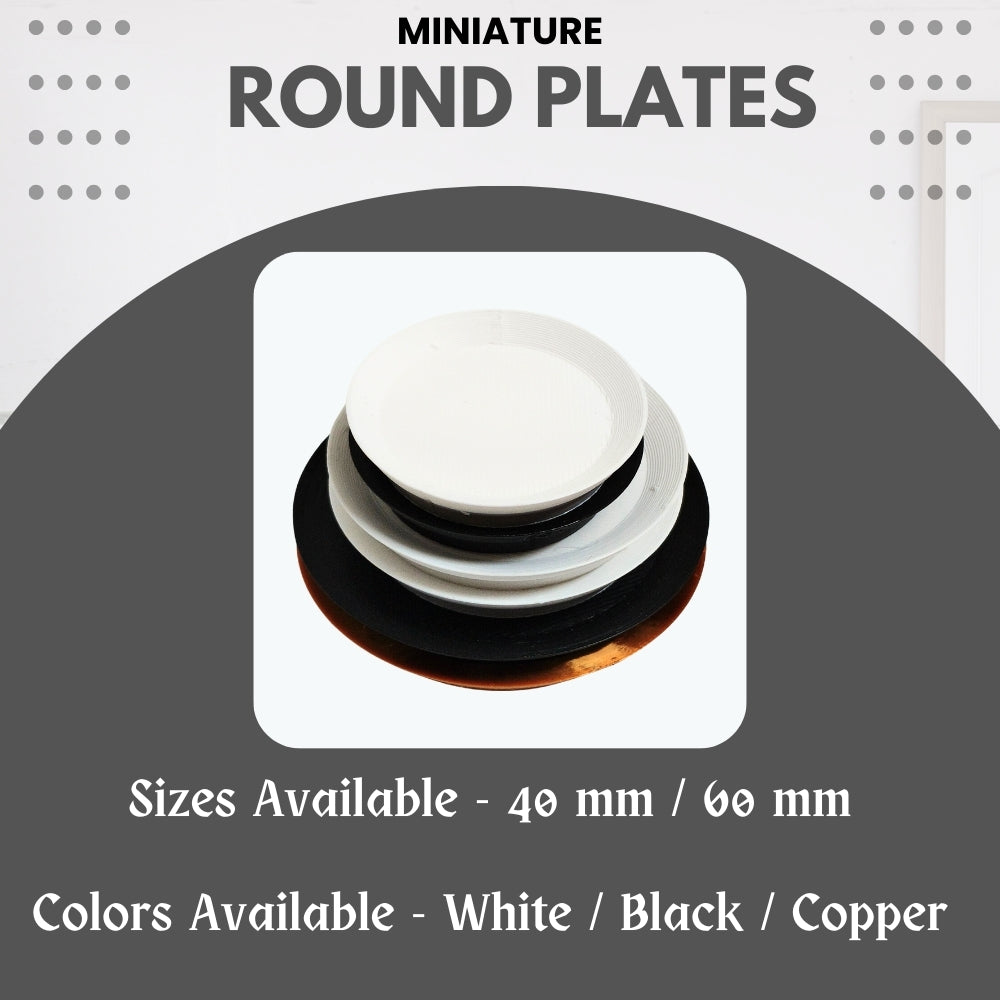 Miniature Food Plate - Round – Pack of 5