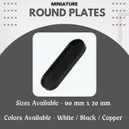 3D Printed Miniature Food Rectangle Plate for Dollhouse & Crafts – 60x20mm - Pack of 5