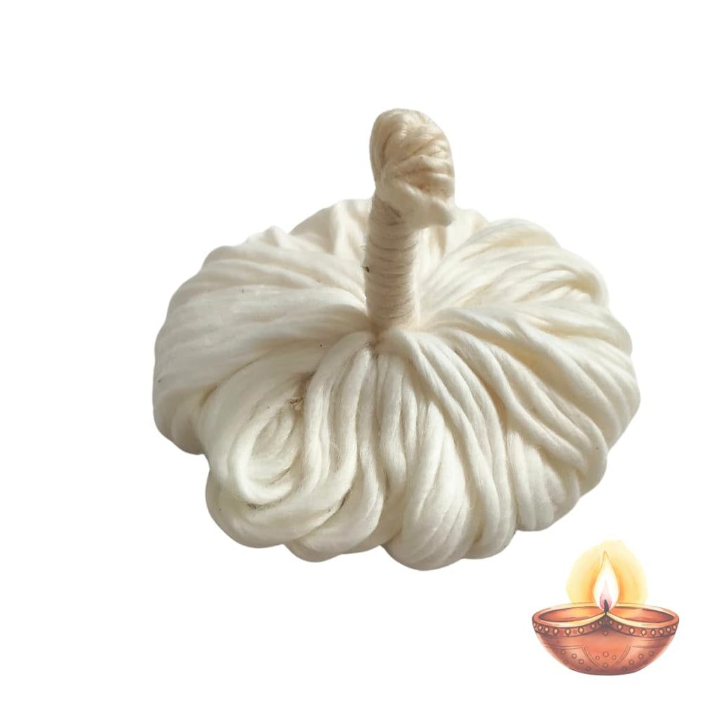 365 Karthika Masam Vattulu (5 Wicks only) | Kartika Flower Brindavan Vathulu | Deepam Cotton Thiri Wicks Batti for Daily Pooja & Temple