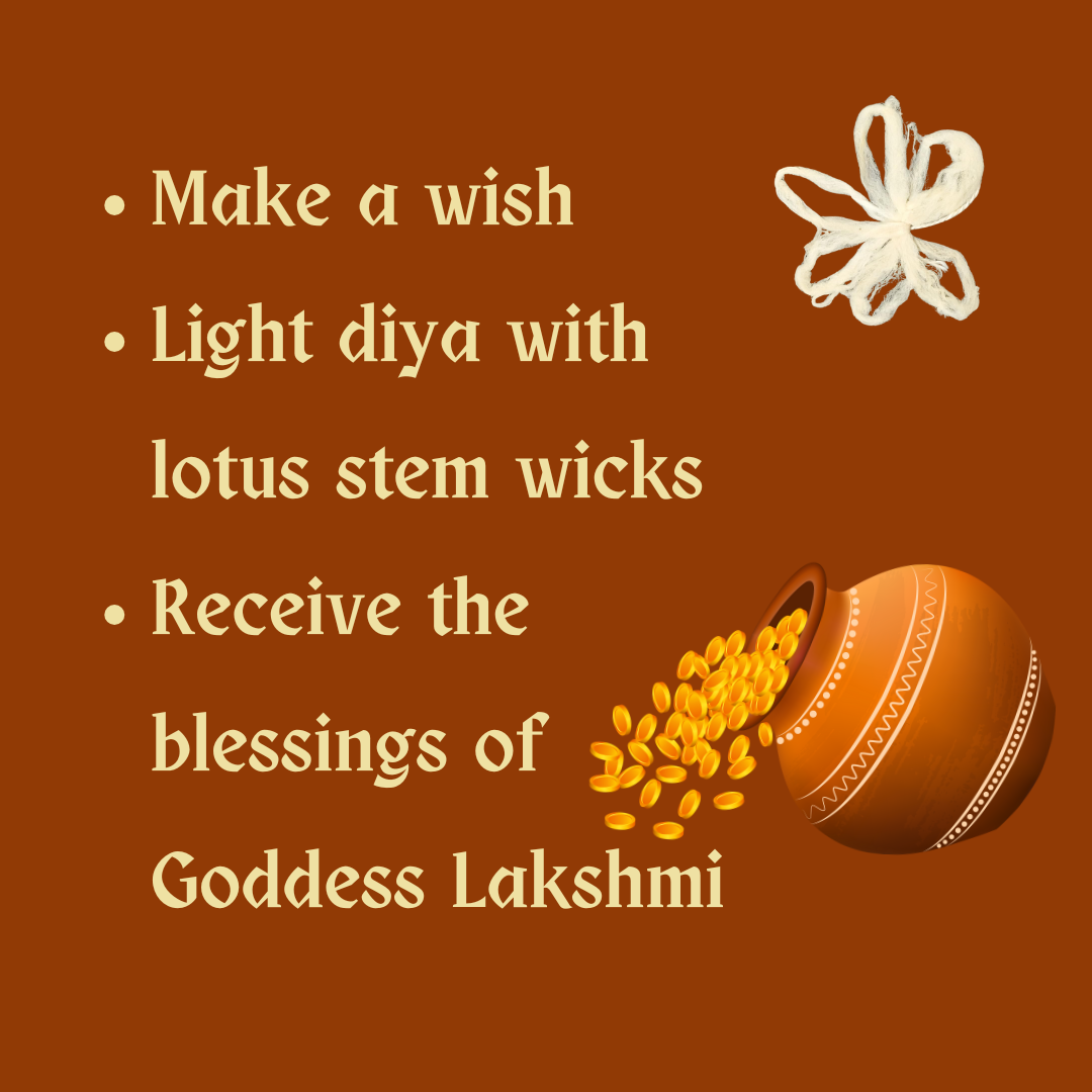 Lotus Wicks for Puja | Thamarai Thandu Thiri | Lotus Stem Wicks for Pooja | Tamara Vathulu Wick | Original - Bring Home Prosperity and Abundance and Lakshmi