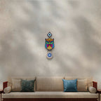 Owl printed wooden wall hanging for home décor