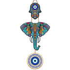 Elephant printed wooden wall hanging for home décor
