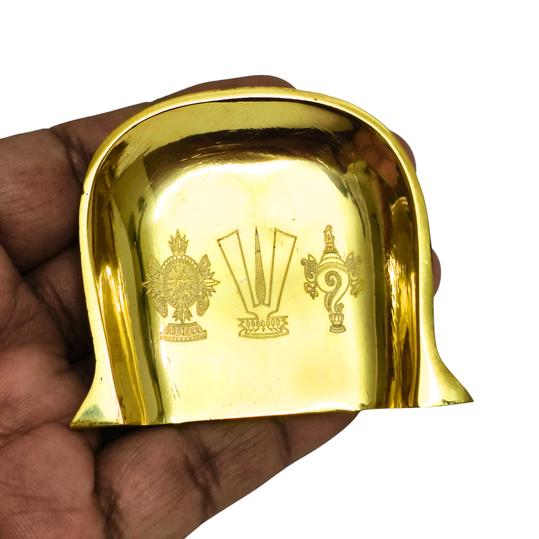 Sangu Chakra Namam Brass muram for Pooja