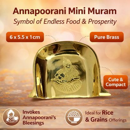 AnnaPoorani Brass muram for Pooja
