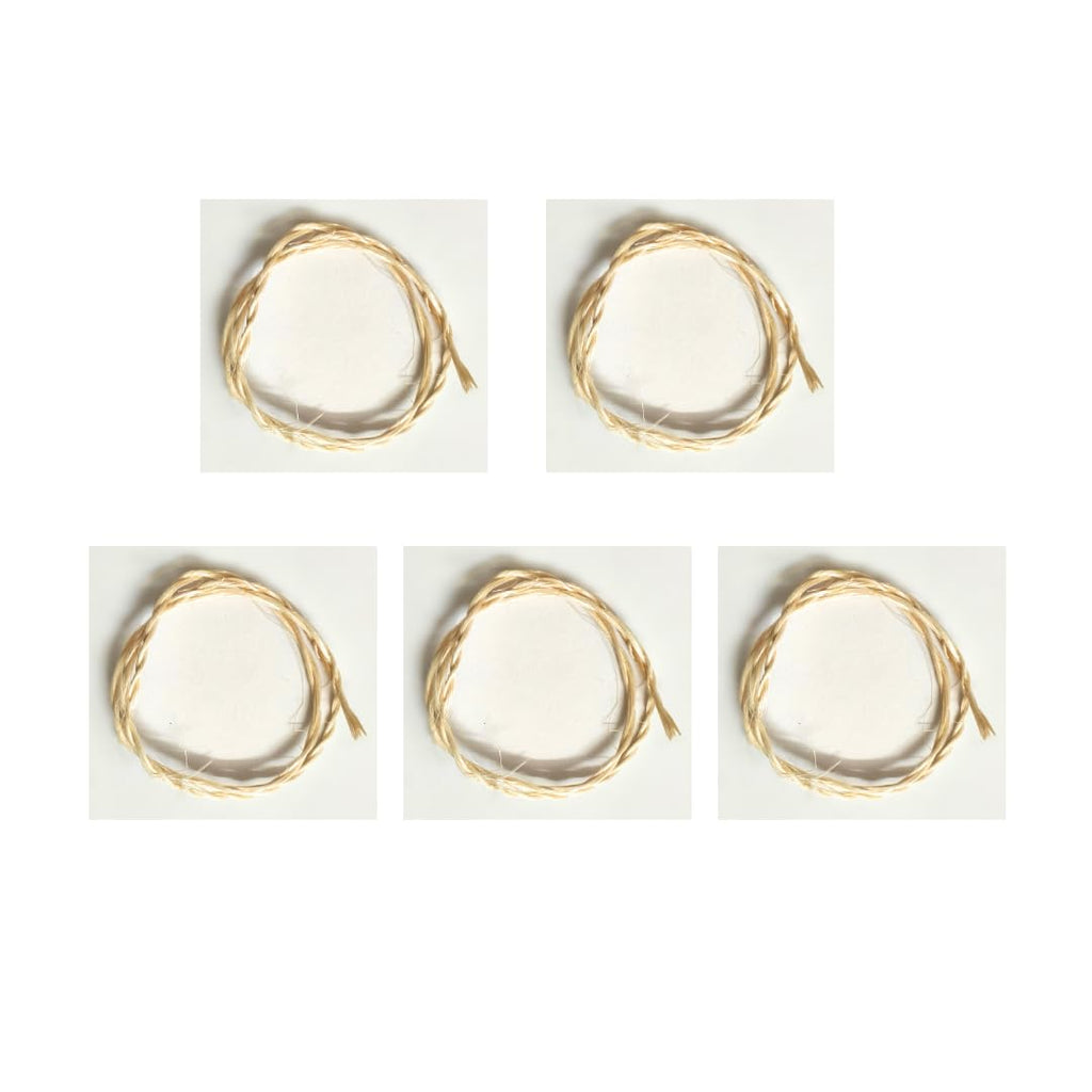 Crown Flower Stem Wicks (Pack of 5) | Erukkam Thiri | Jilledu Vathulu | Vellerukku Thiri for Lord Ganapathy Vinayagar Deepam Gives Long Life, removes Evil and Black Magic Effects