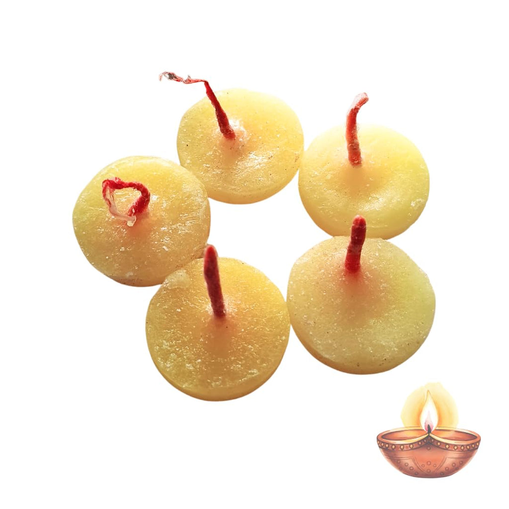 Ghee Wicks for Pooja (1 Pack - Contains 30 Wicks) | ghee Wicks puja Diya Nei deepam vilakku batti vathulu vattulu thiri