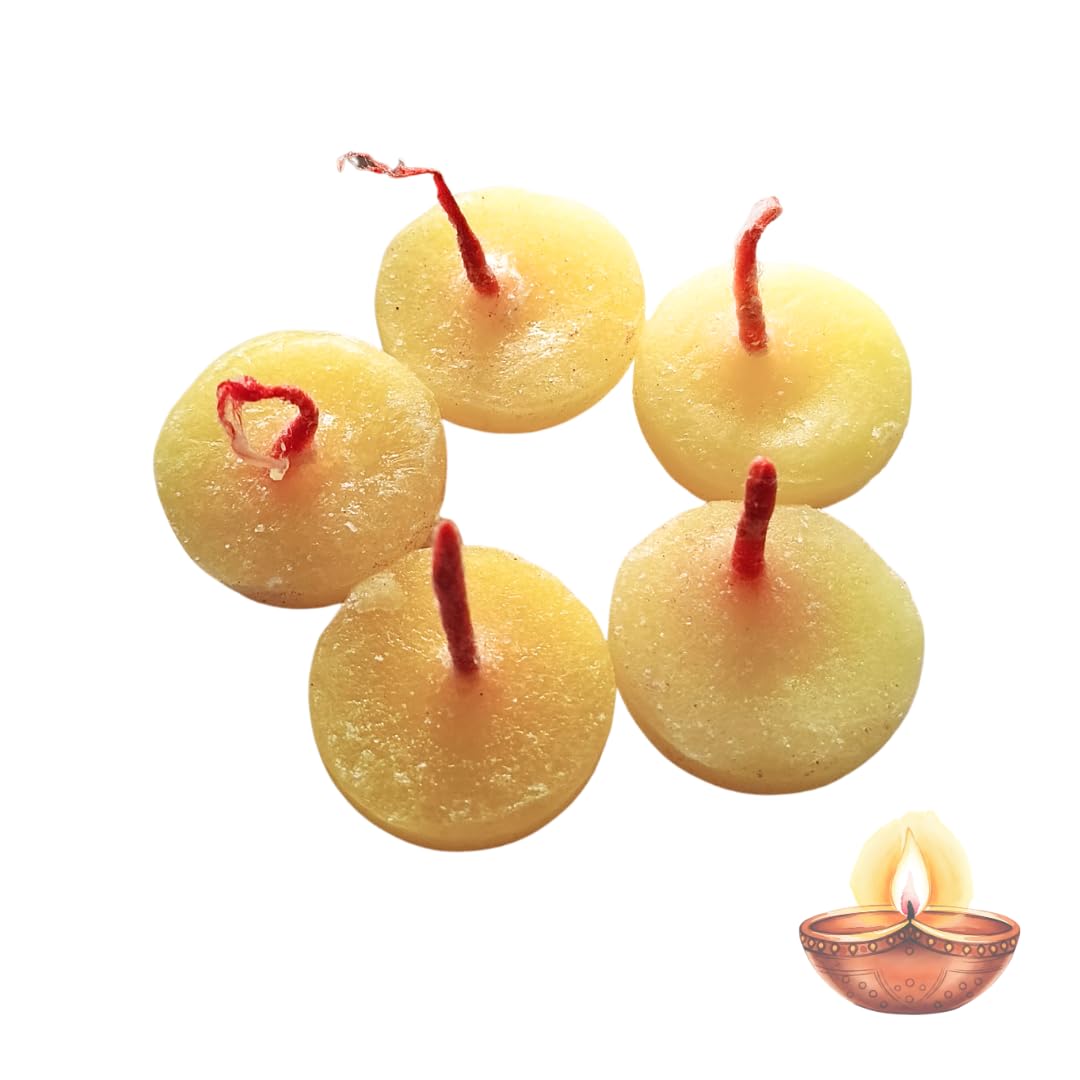 Ghee Wicks for Pooja (1 Pack - Contains 30 Wicks) | ghee Wicks puja Diya Nei deepam vilakku batti vathulu vattulu thiri