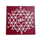 Kolam Stickers for Pooja - Aishwarya Lakshmi, hrudaya kamalam, kubera Yantra Number, om saravanabava - set of 4