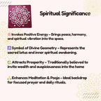 Kolam Sticker Hridaya Kamalam Lotus Design for Pooja