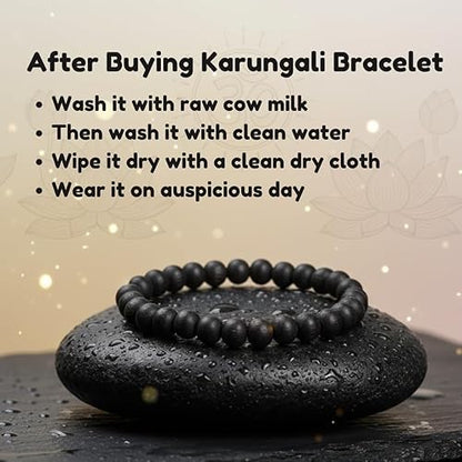 Karungali Bracelet 27 Beads Natural Ebony Unpolished
