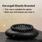 Karungali Bracelet Original for Men and Women | 8mm 27 Beads Ebony Bracelet |100% Natural Unpolished Natural Black Ebony Wood Mala (Karungali_bracelet_8mm)