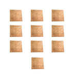 Kubera Number Yantra for Wallet(1 inch, 10 pcs) multiple Small Size Copper Kubera Yantra | Yantram for wealth money gowth