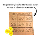 Kubera Number Yantra for Wallet (1 Inch, 1 Piece) Small Size Copper Kubera Yantra | Yantram for wealth money gowth success