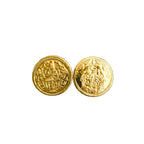 Lakshmi Kubera (9 Nos Only) Gold Color Brass Laxmi Kuber Puja Coins for Pooja (Brass, 2.5 cm Diameter X 0.1 cm Thick) (Lakshmi Kubera Gold 9)