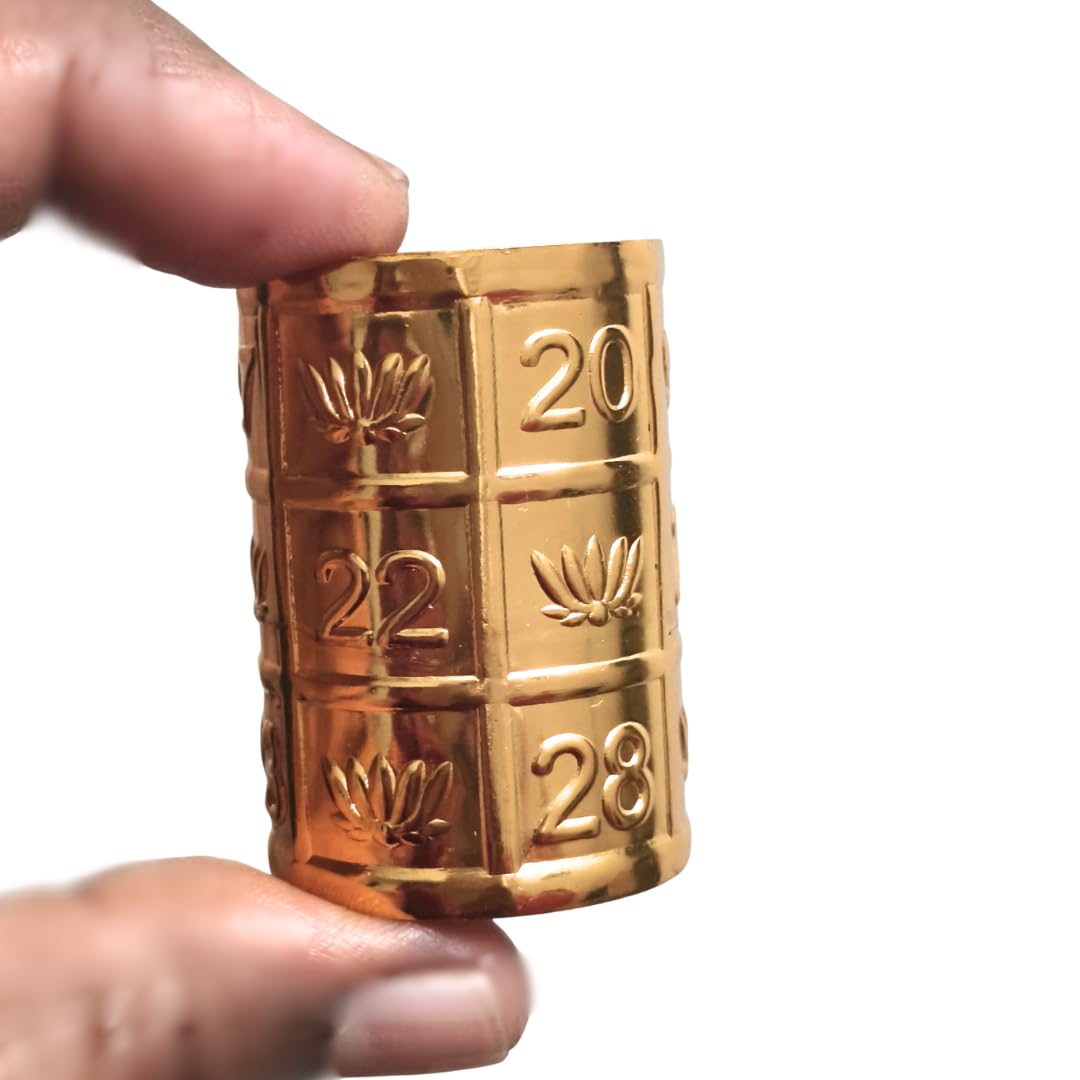 Kubera Padi Small Size (2 inch) | Kubera Pooja Items | Lakshmi Kuber kunjam with Number for Lakshmi puja | Kuber Pooja