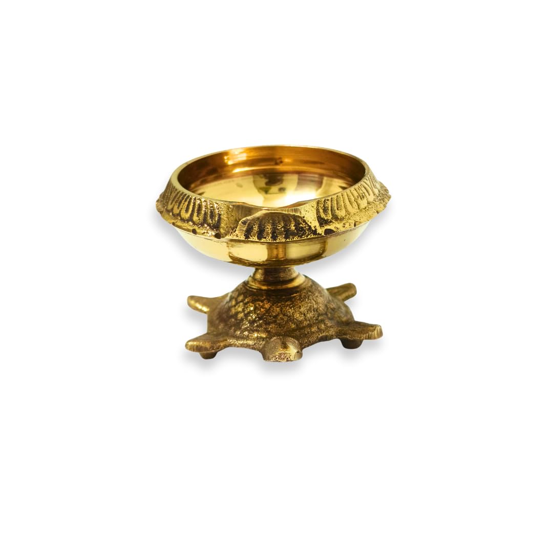 Tortoise Diya | Brass Kubera vilakku with Tortoise | Kachua Turtle Deepam | Pooja Diya Items