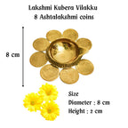 Kuber vilakku with 8 Coins