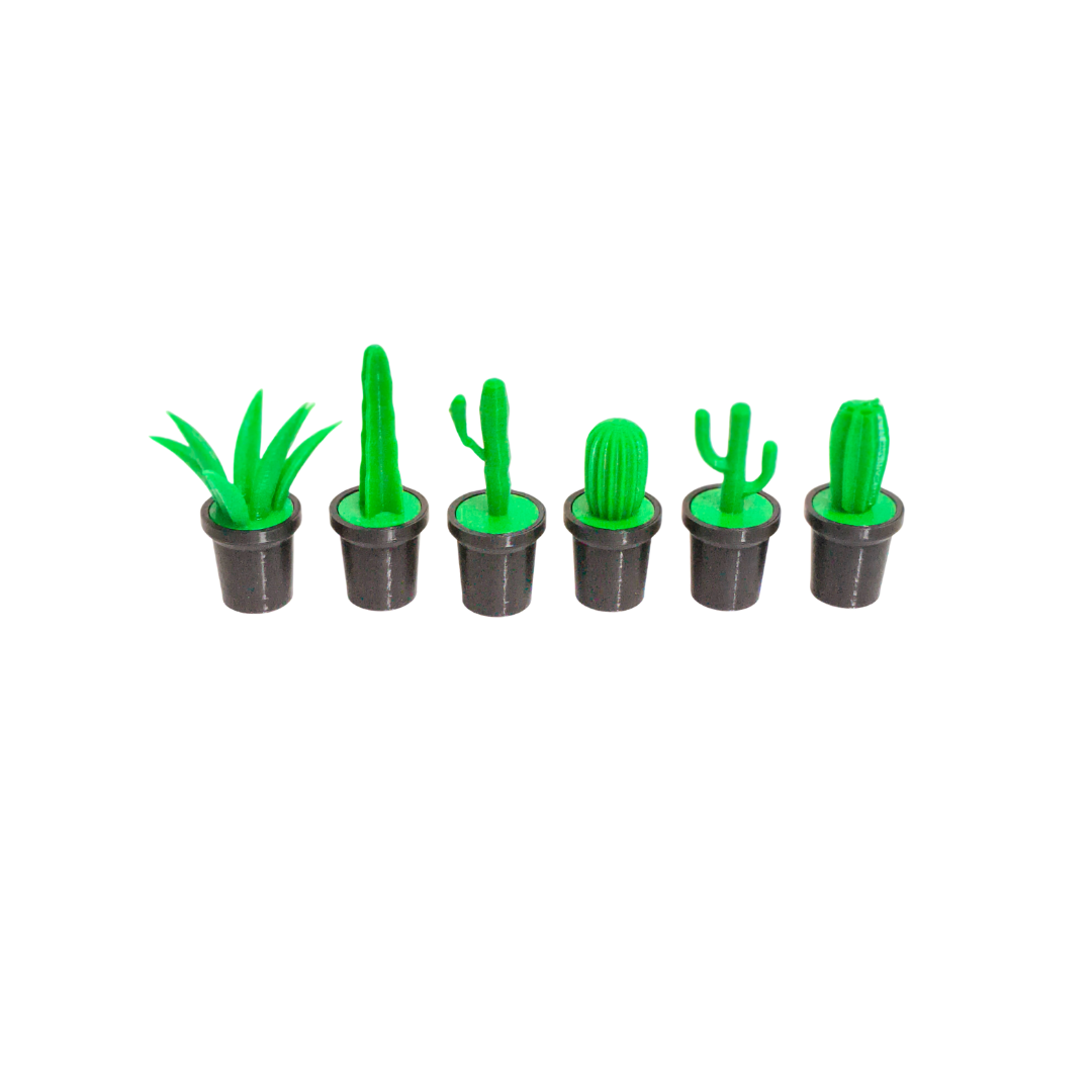 Cute Cactus Fridge Magnets | Decorative Magnets for Fridge, Whiteboard, Locker & Kitchen | Strong Magnetic Decor for Home & Office