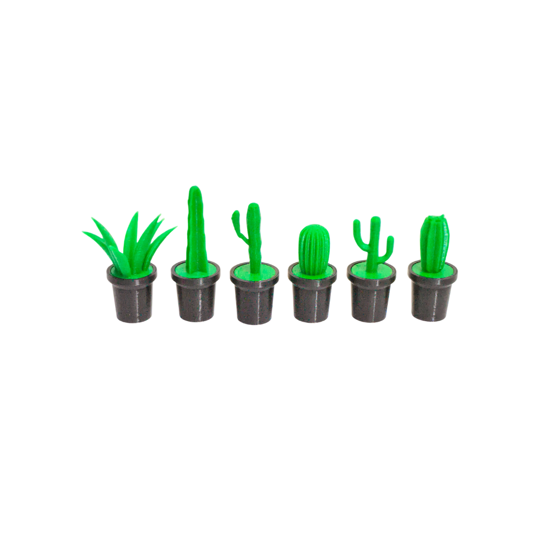 Cute Cactus Fridge Magnets | Decorative Magnets for Fridge, Whiteboard, Locker & Kitchen | Strong Magnetic Decor for Home & Office