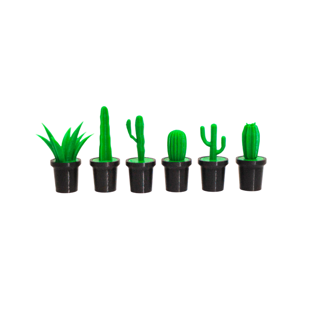 Cute Cactus Fridge Magnets | Decorative Magnets for Fridge, Whiteboard, Locker & Kitchen | Strong Magnetic Decor for Home & Office