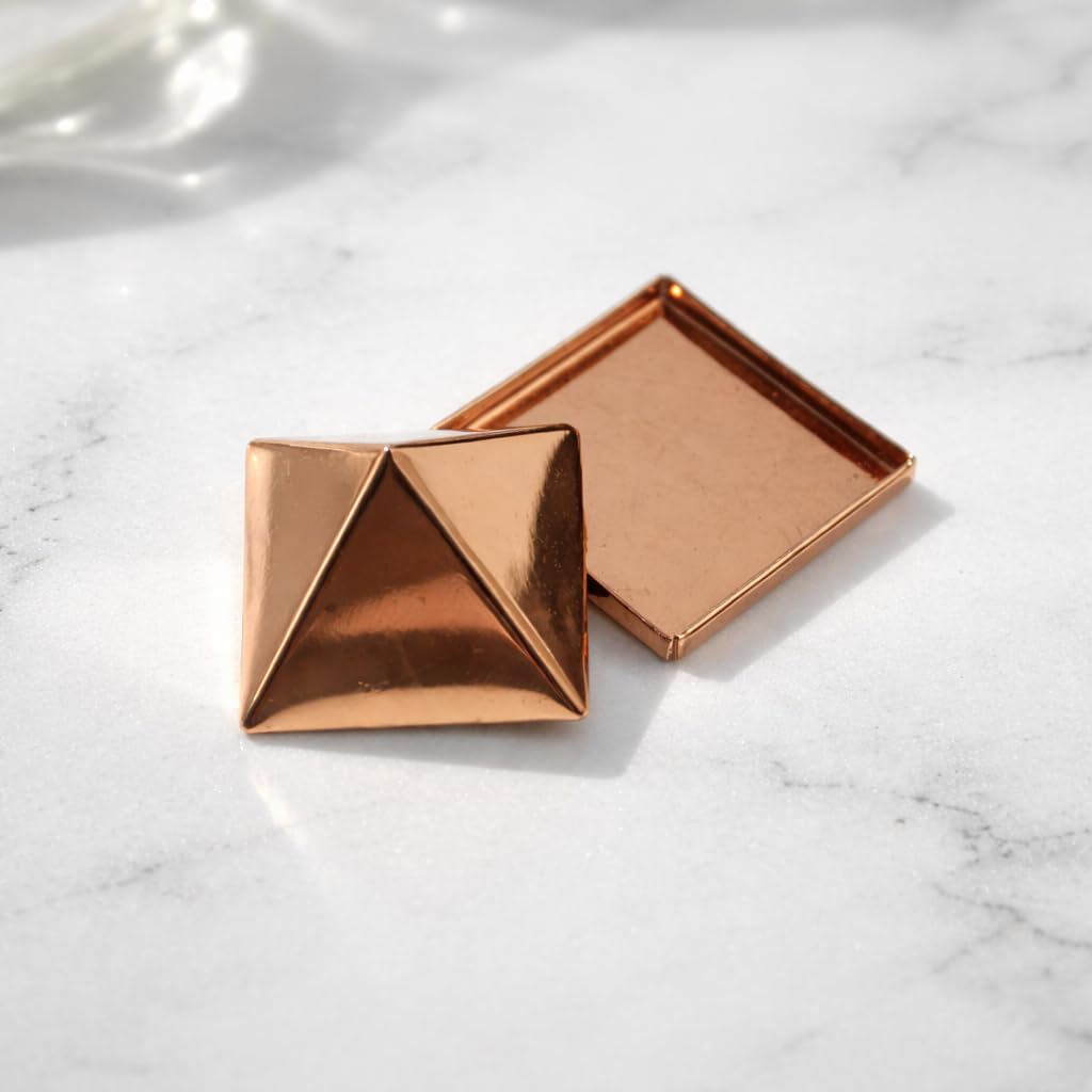 Copper Vastu Pyramid for Home, Business, Office 1 Inch with Base | Spiritual