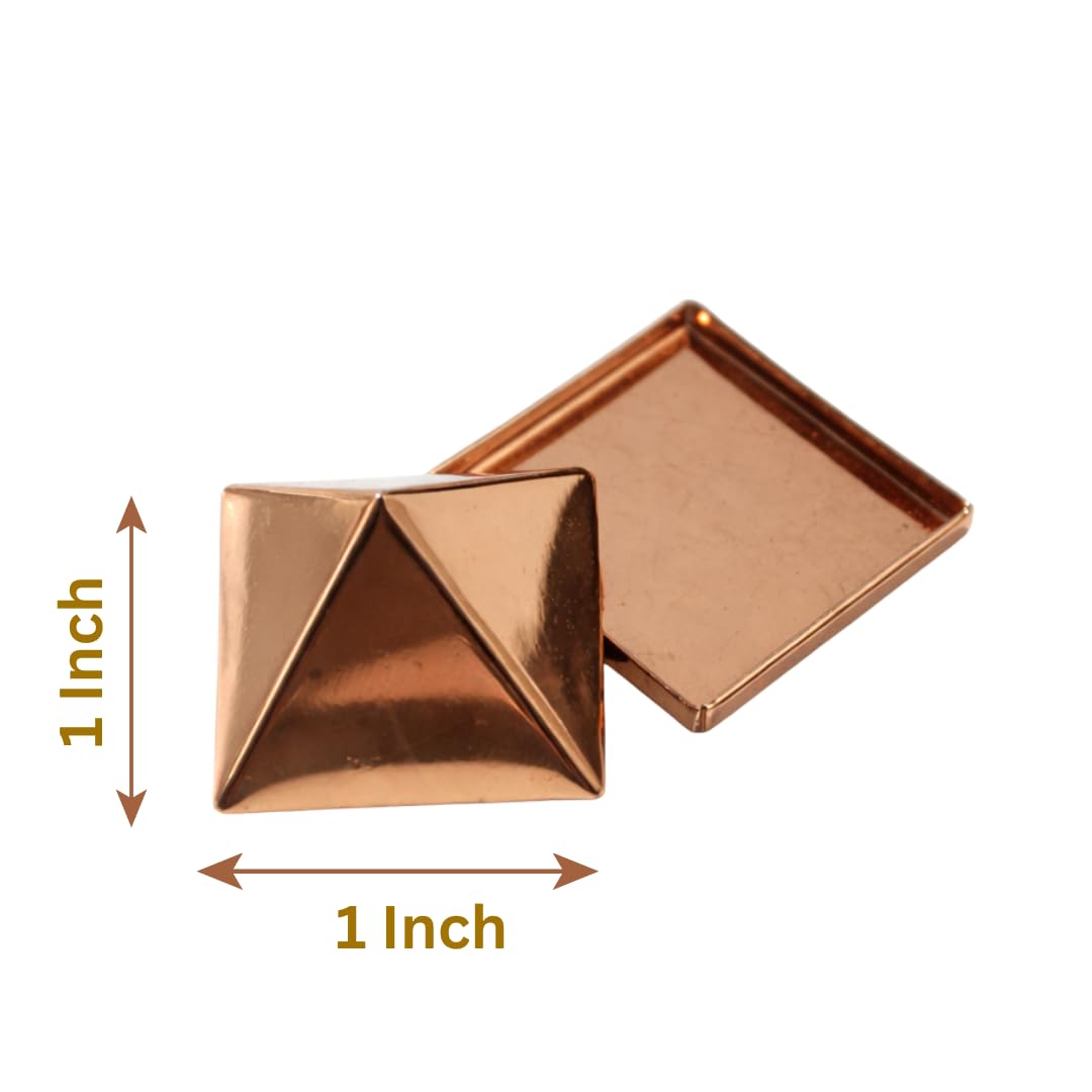 Copper Vastu Pyramid for Home, Business, Office 1 Inch with Base | Spiritual