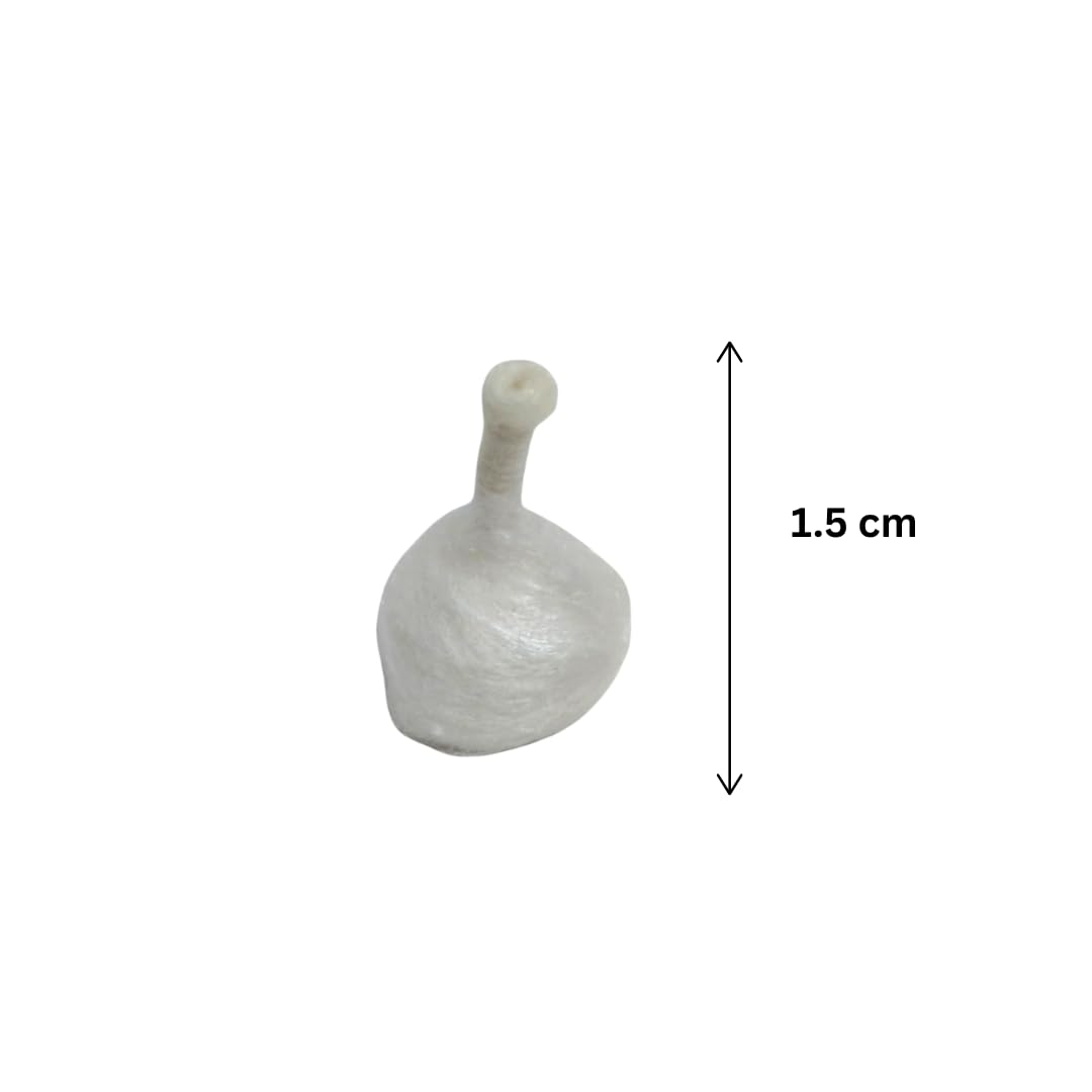 Round Cotton Wicks (600 Wicks)(Batti) for Diya & Pooja | 100% Pure & Natural Deepam Batti Gundu Thiri vattulu vathulu for akhand Diya puja