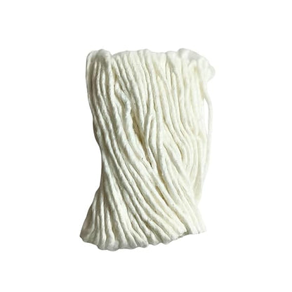 White Cotton Wicks for Diya Lamp – 108 Pieces