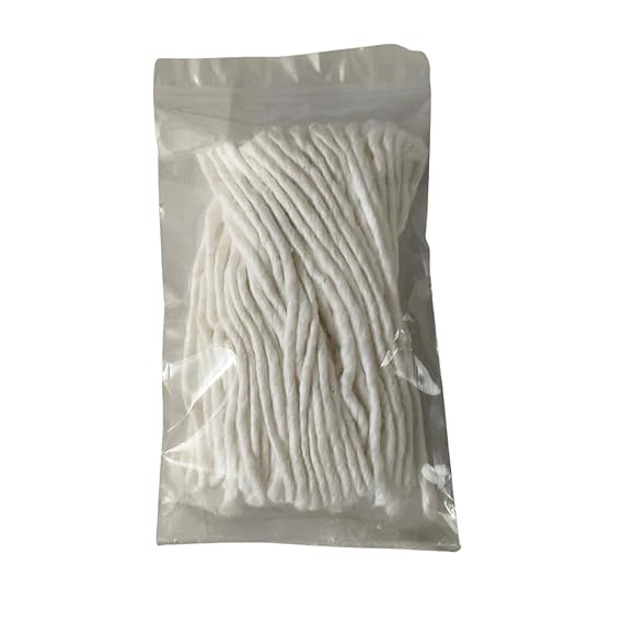 White Cotton Wicks for Diya Lamp – 108 Pieces | Thiri Diya batti for Pooja, White Cotton vattulu, deepam vathulu