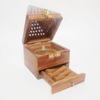 Wooden Dhoop Holder – High-Quality 3.5" x 7" Pyramid Design